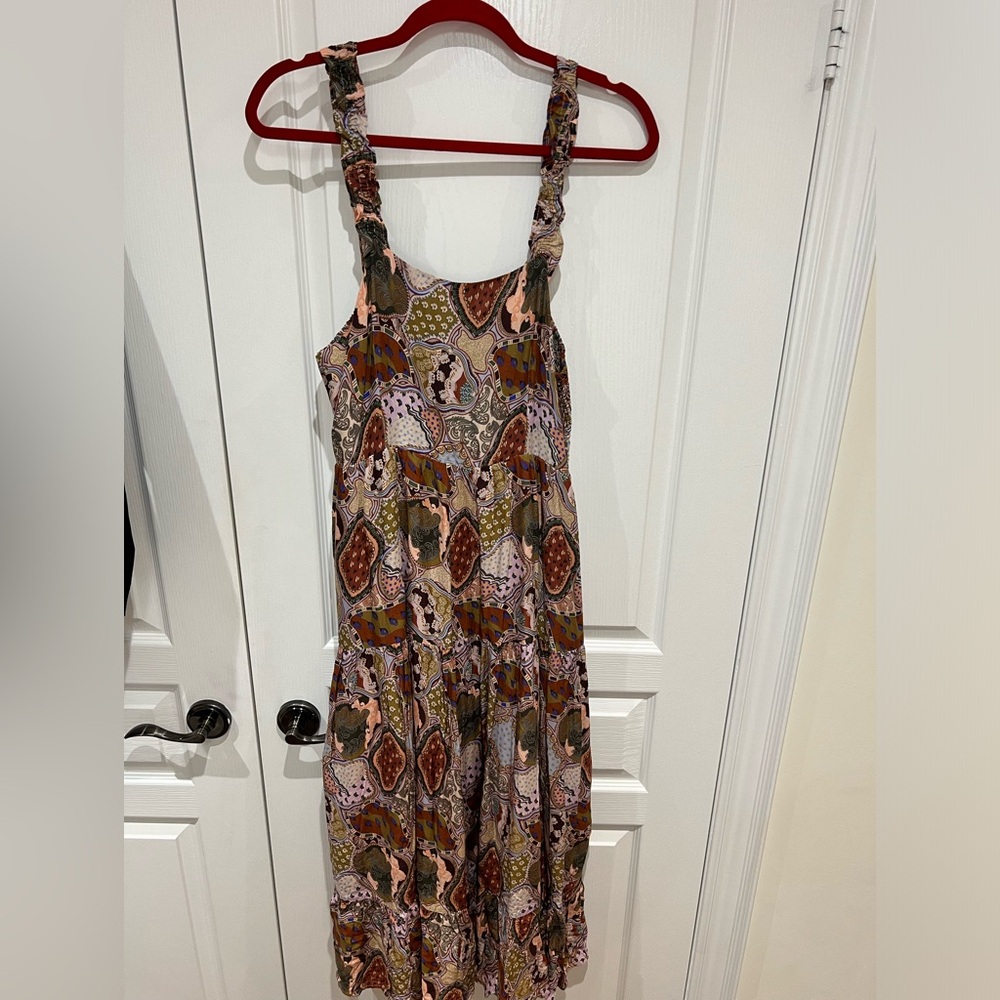 Dex Multicolor Smocked Dress Large